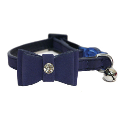 Navy Bow Tie Collar