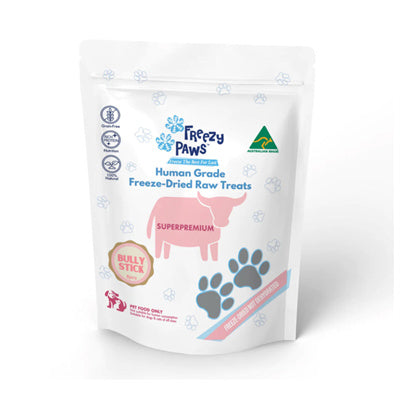 Freezy Paws Freeze Dried Bully Stick Pet Treats for Cats & Dogs