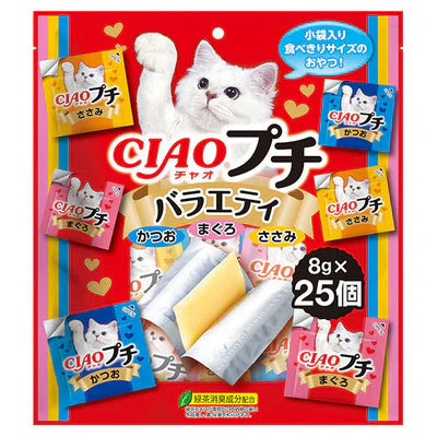 Ciao - Churu Petite Chicken Fillet, Tuna, Bonito 25pcs /pack