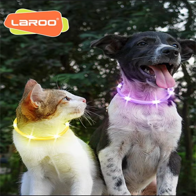 LAROO F35 Luna Small Dog Luminous Collar for Night Walks