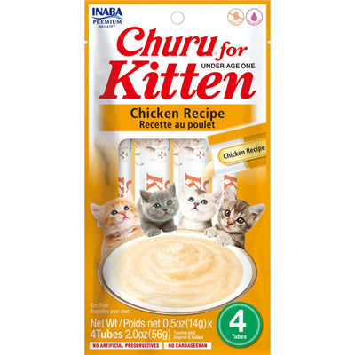 Inaba Kitten Churu Puree Treat 4pk