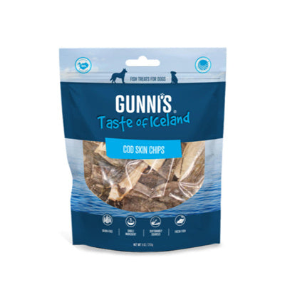GUNNI'S Cod Skin Chips Dog Treats 255g