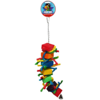 Cheeky Bird Block & Rope With Bell