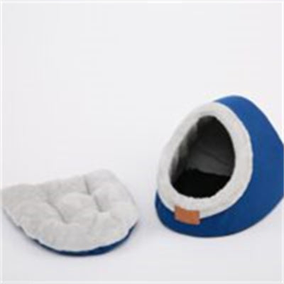 Small Dog/ Cat Cave Bed with Removable Cushion, Anti-Slip Bottom