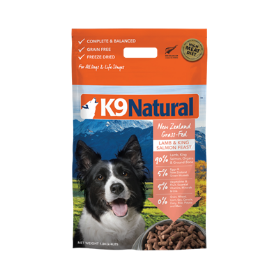 K9 Natural Lamb & King Salmon Feast Freeze-Dried Dog Food