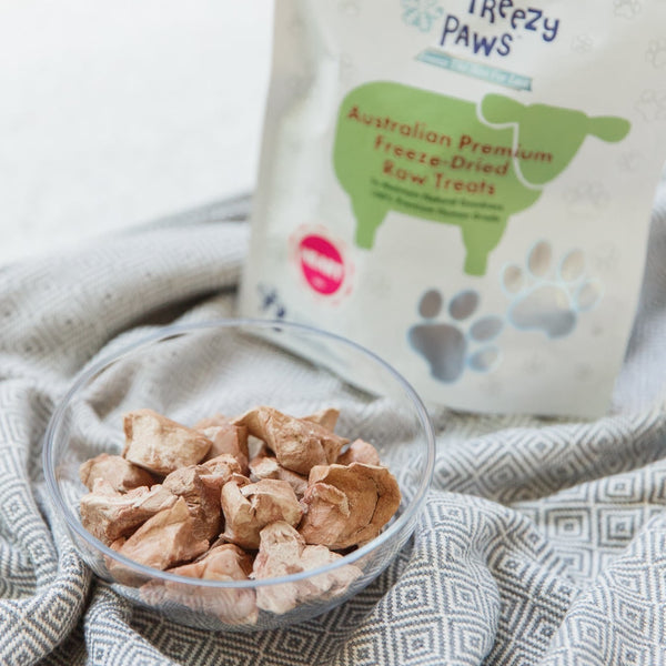 Freezy Paws Freeze Dried Lamb Heart Pet Treats for Cats & Dogs