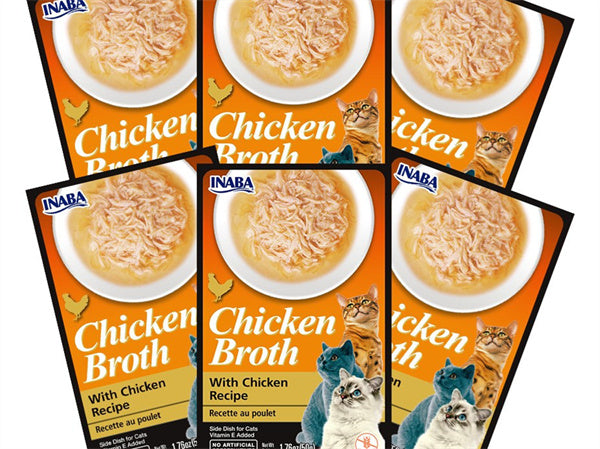 Inaba Cat Broth With Chicken 50g 6pk