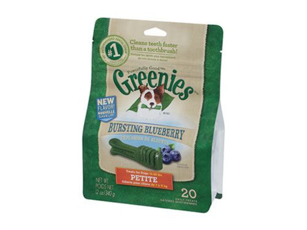 Greenies Dog Blueberry Treat Pack Petite 340g