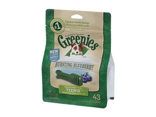 Greenies Dog Blueberry Treat Pack Teenie 340g